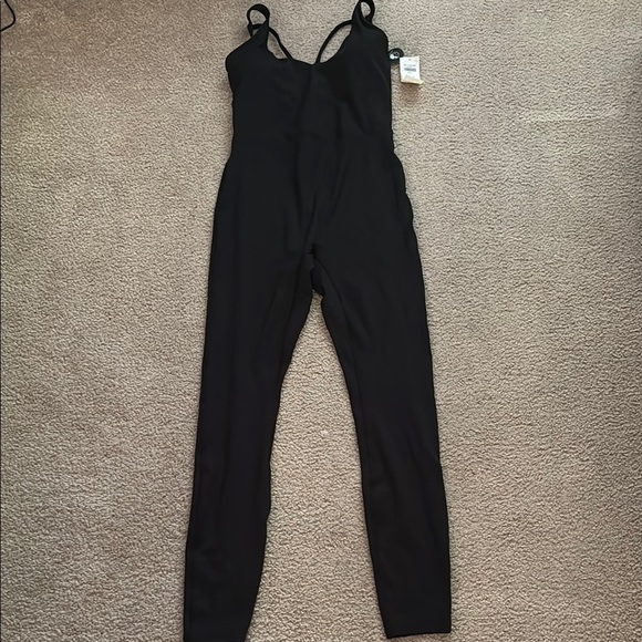Gilly Hicks Women's Black Active Jumpsuit size small NWT - Picture 1 of 6
